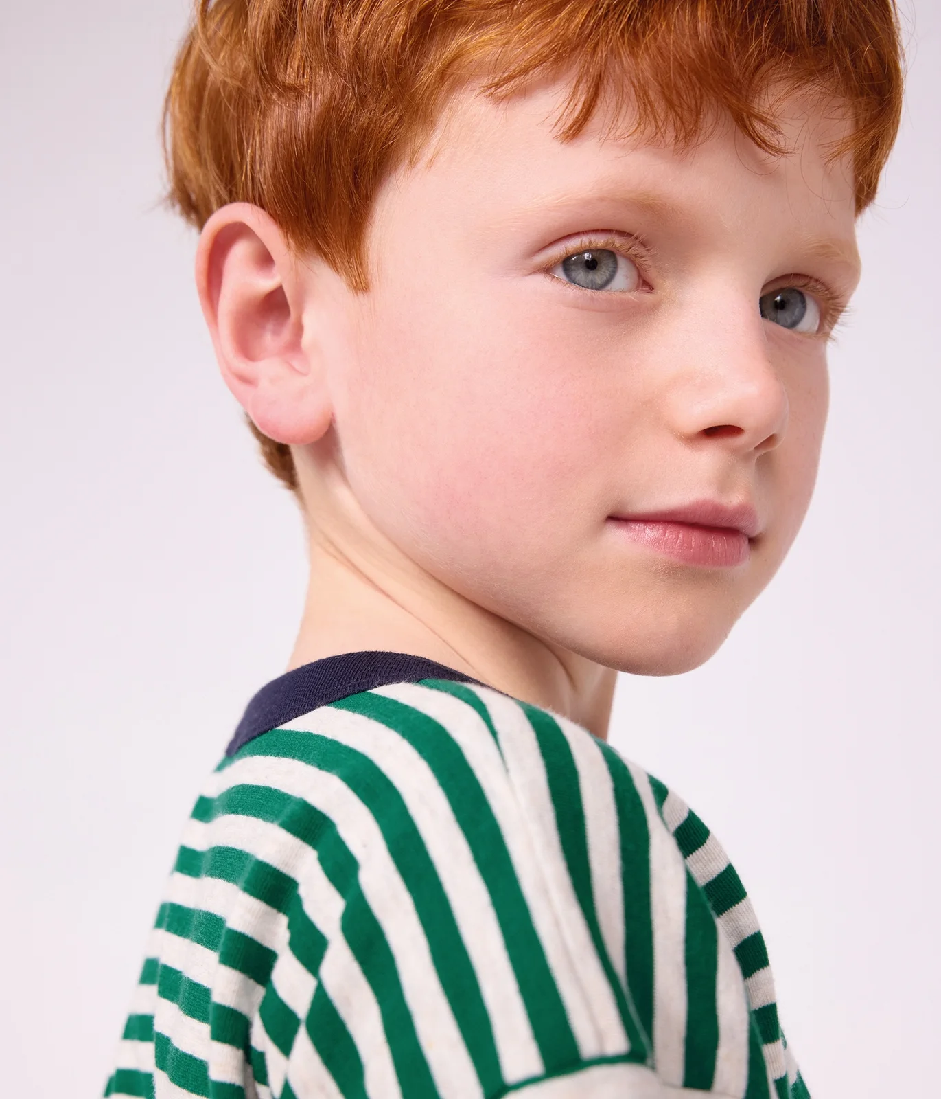 Children's long-sleeved stripy T-shirt