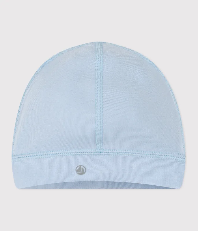 Babies' plain cotton hat