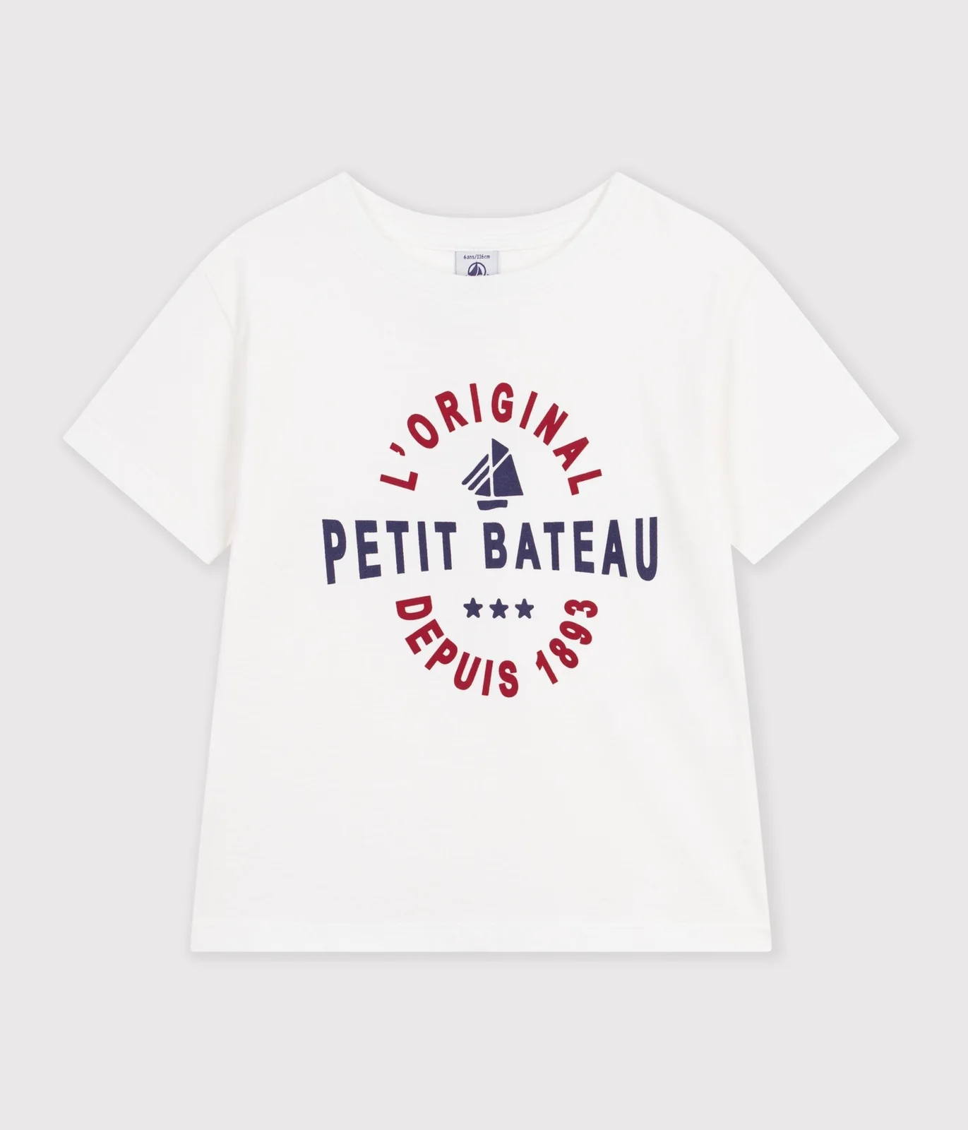 Children's plain short-sleeved cotton T-shirt